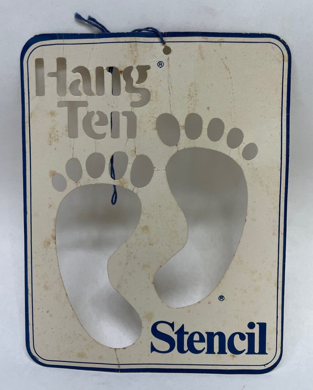 Vintage Official Hang Ten Logo Surfing Surfer Paint Stencil #1